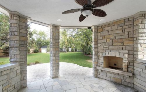outdoor stone building fireplace elite